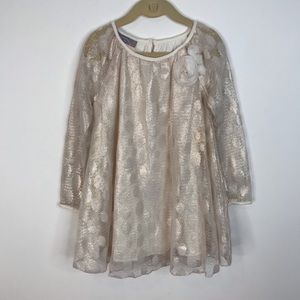 Nordstrom Metallic Tule Girls Dress
